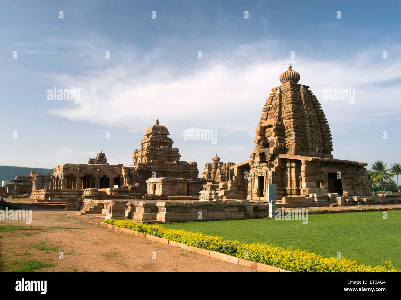 Site du patrimoine mondial de l'UNESCO ; temples en Inde ; Karnataka ; Pattadakal Banque D'Images