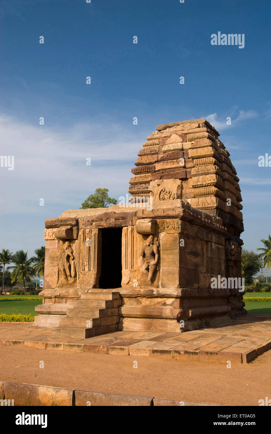 Site du patrimoine mondial de l'Kadasiddheswara ; temple construit dans sept siècle dans le Karnataka ; Inde ; Pattadakal Banque D'Images