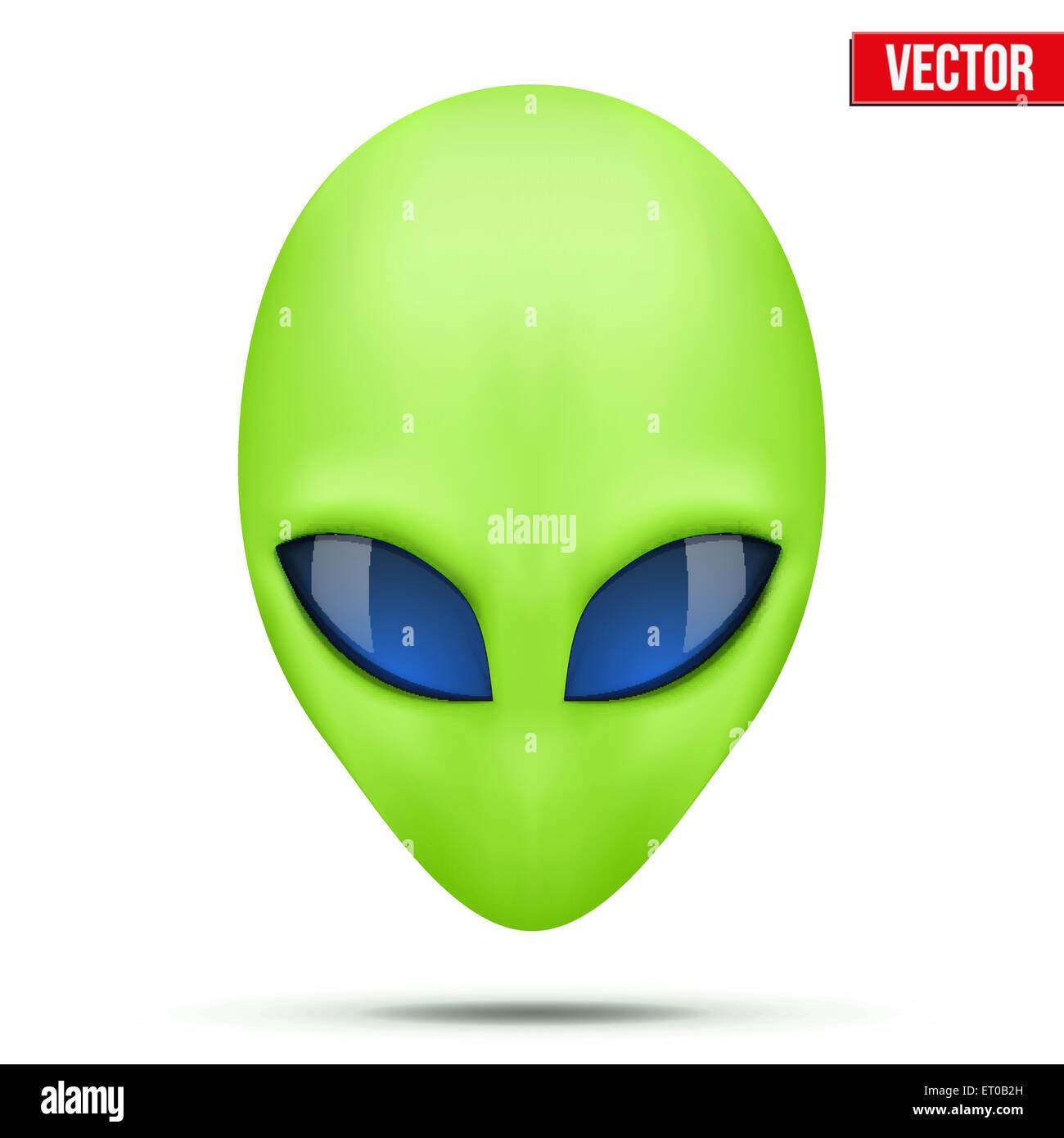 Alien head créature d'un autre monde. Vecteur. Illustration de Vecteur