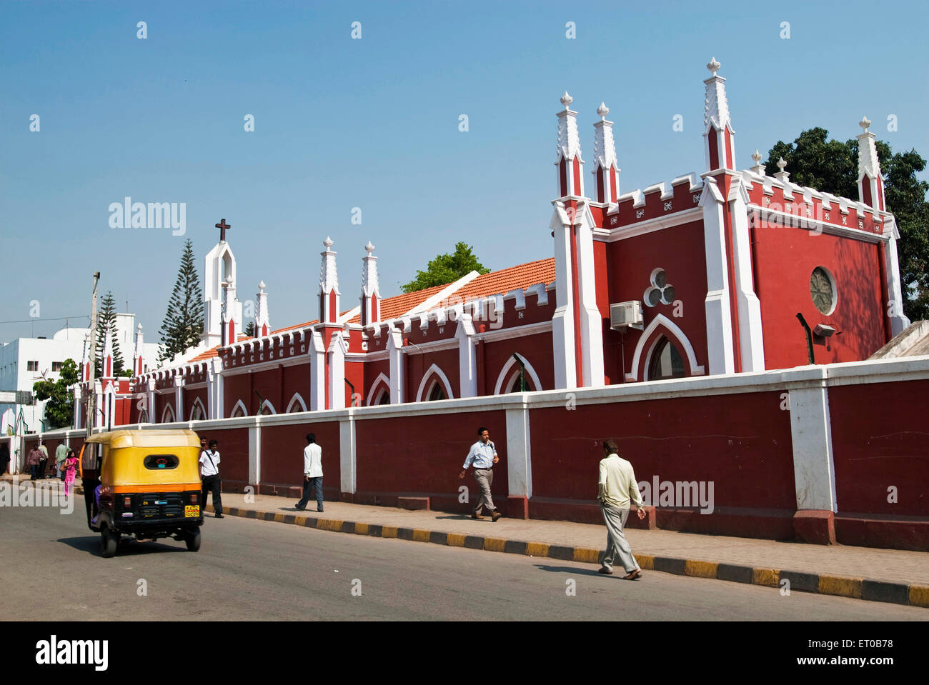 L'église Saint Paul construite en 1840 ; CSI ; Shivajinagar Bangalore Karnataka ; Inde ; Banque D'Images