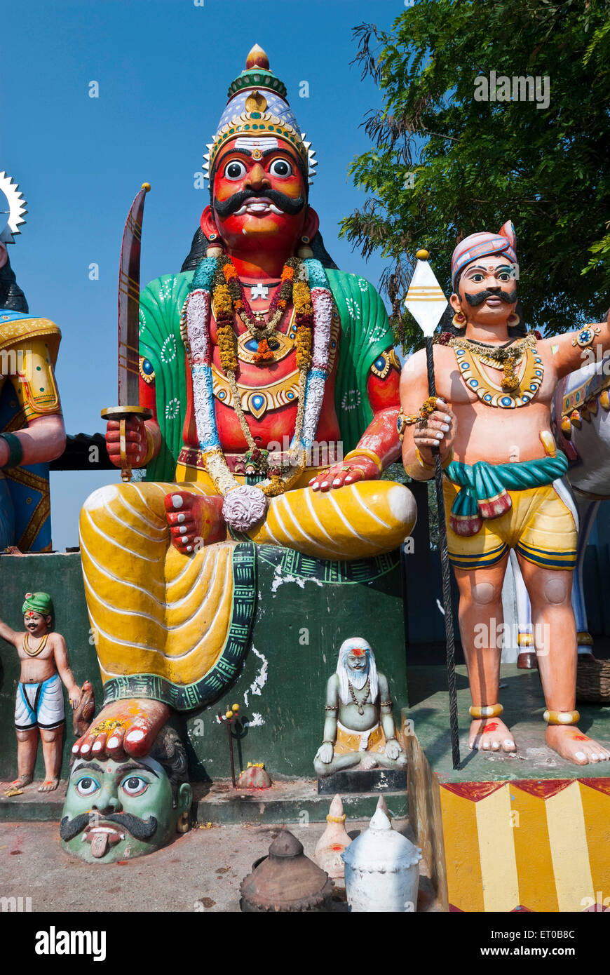 Temple Guardian Village Muniappan Dharmapuri au Tamil Nadu ; Inde ; Banque D'Images