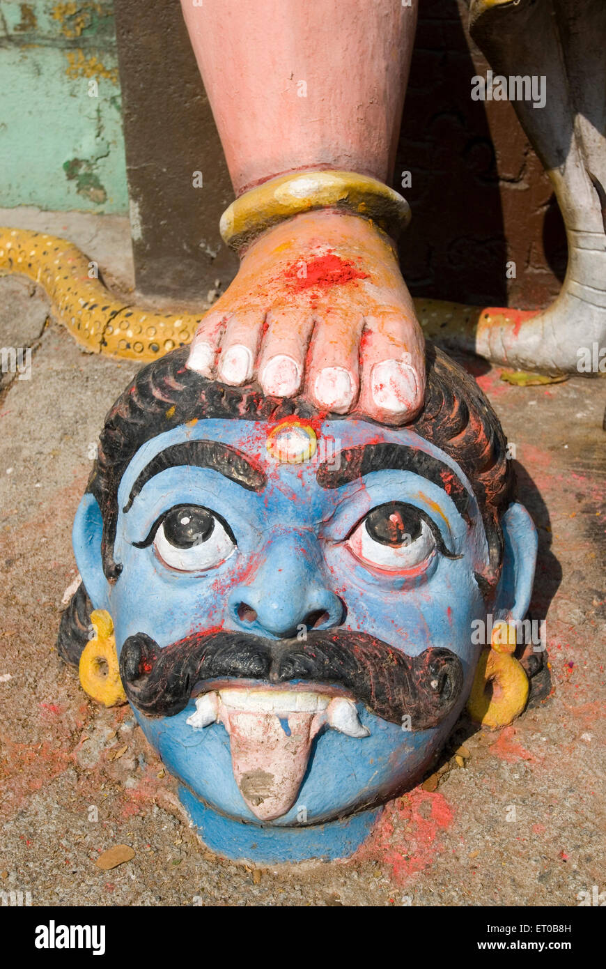 Temple Guardian Village Muniappan Dharmapuri au Tamil Nadu ; Inde ; Banque D'Images