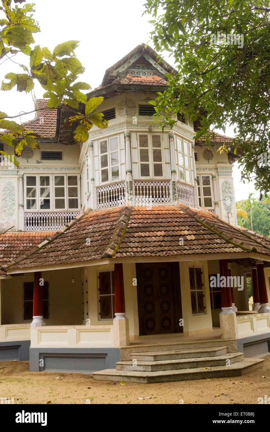 Ancienne maison chrétienne syrienne, Cherai, île de Vypin, Cochin, Kochi, Kerala, Inde, Asie Banque D'Images