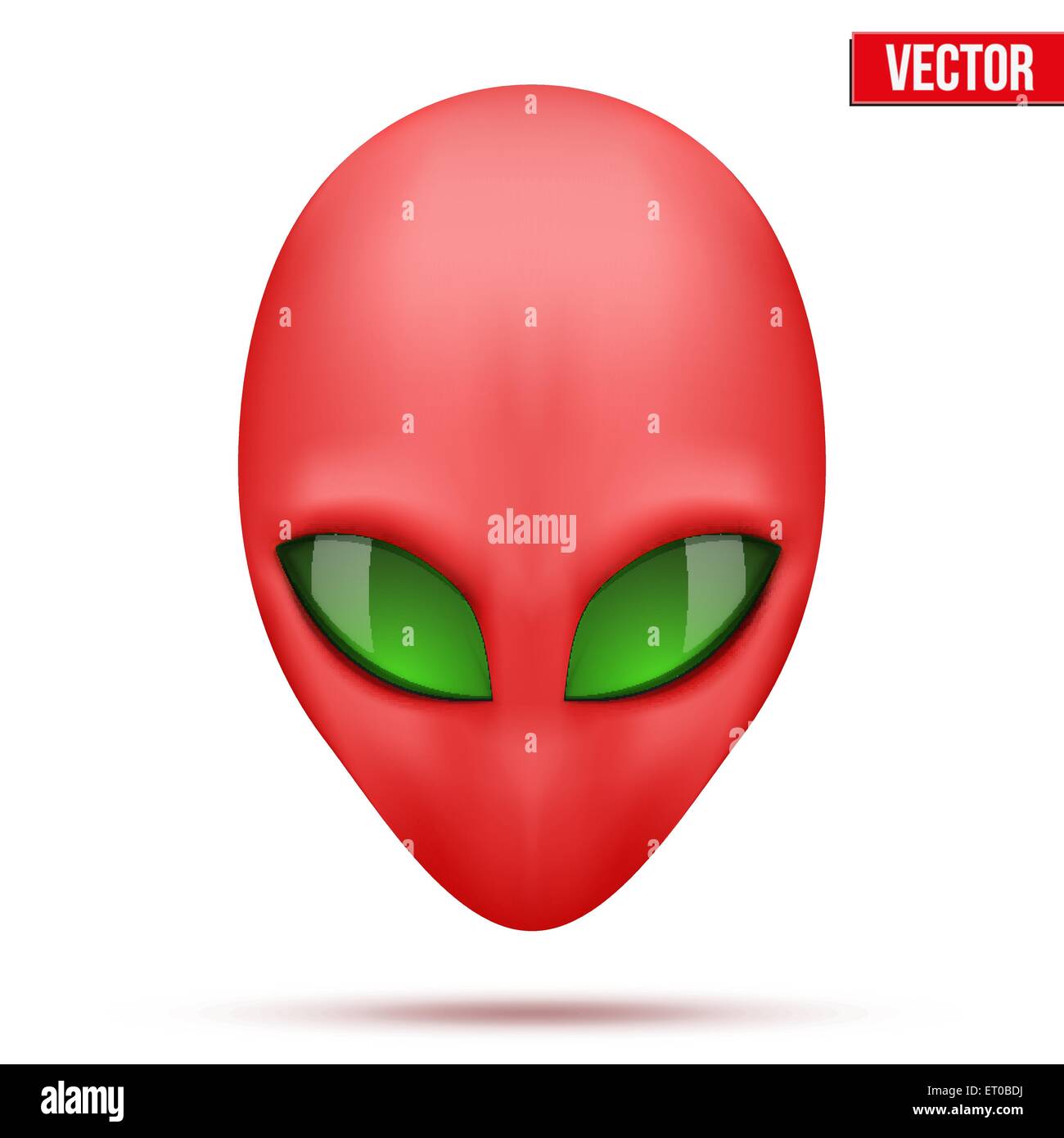 Alien head créature d'un autre monde. Vecteur. Illustration de Vecteur