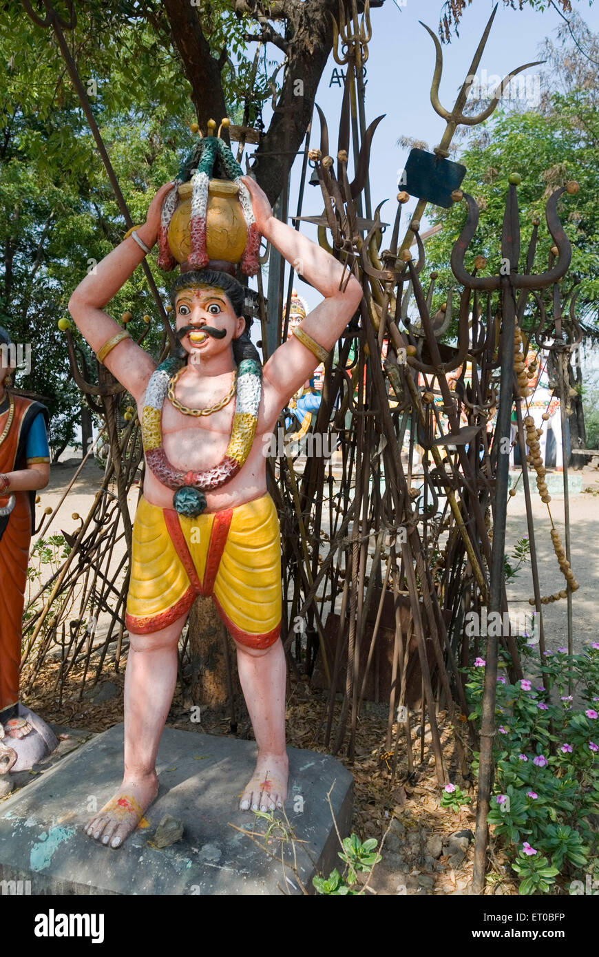 Temple Guardian Village Muniappan Dharmapuri au Tamil Nadu ; Inde ; Banque D'Images