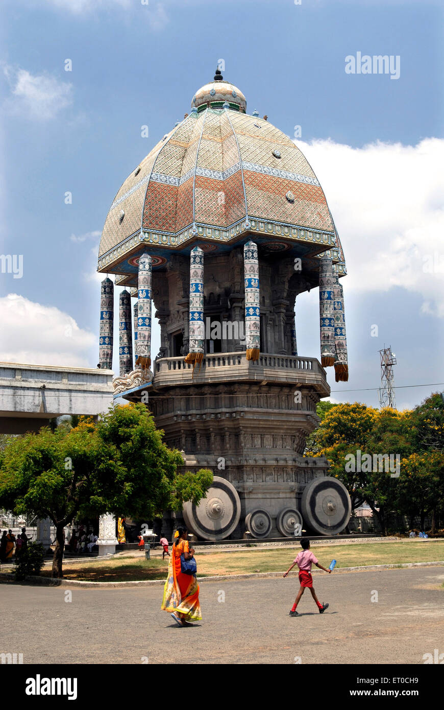 Valluvar Kottam char temple construit en 1976 à Madras Chennai Tamil Nadu ; Inde ; Banque D'Images