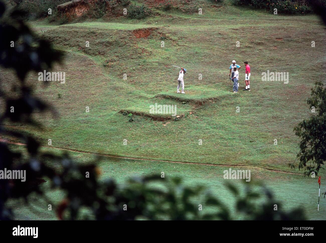 Fairways de golf, Club de Gymkhana de Wellington, Coonoor, Nilgiris, collines de Nilgiri, Western Ghats, Tamil Nadu, Inde, Asie Banque D'Images