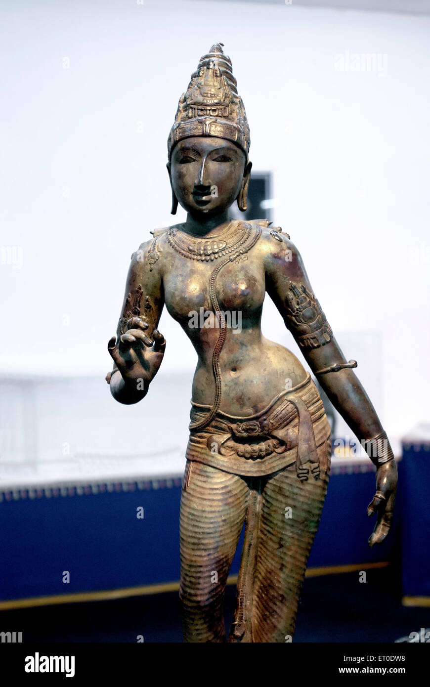Statue de bronze de Parvati, Thiruvangadu, Thanjavur, Tanjore, Tamil Nadu, Inde, Asie Banque D'Images