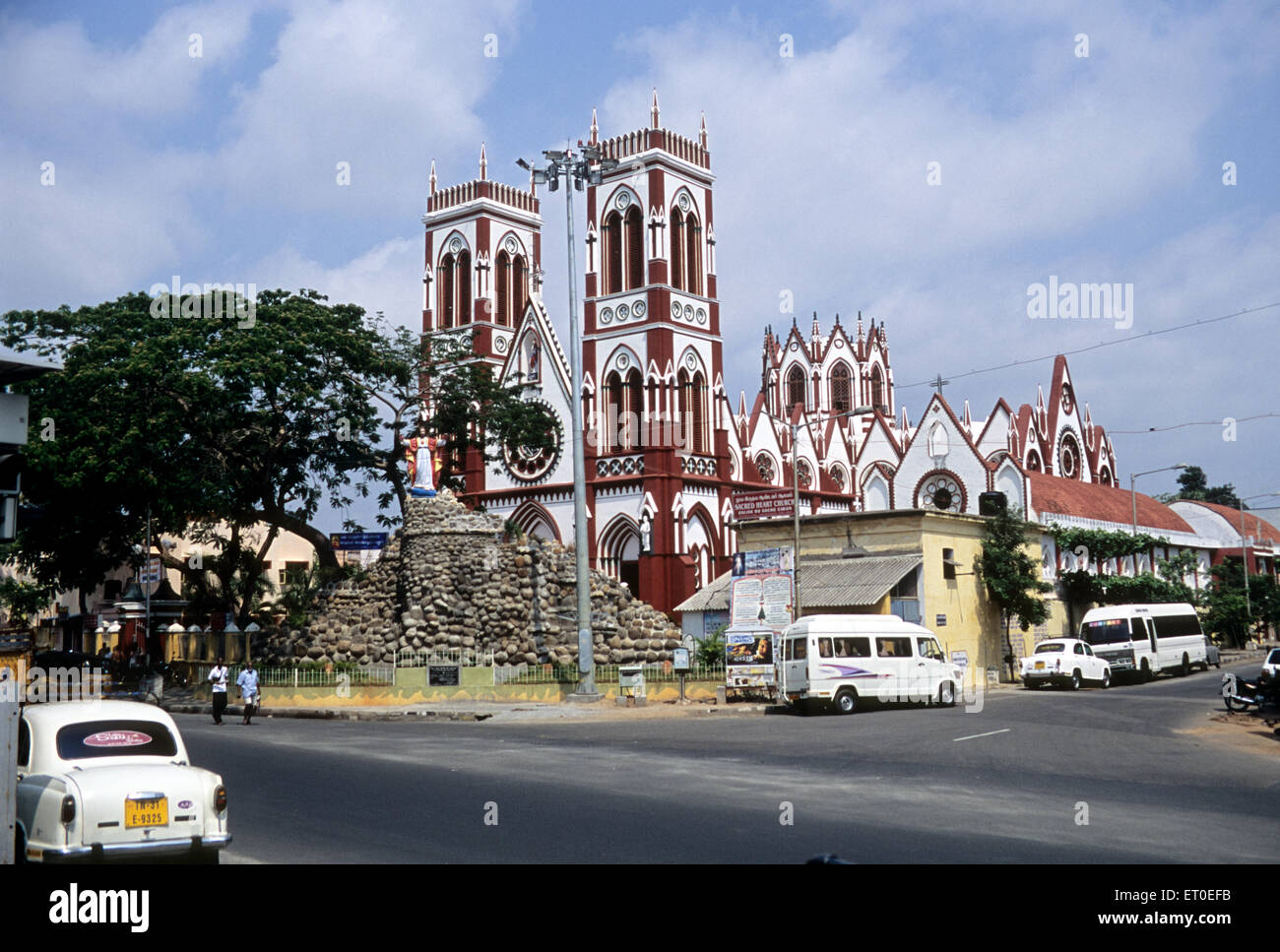 De l'église Sacré-cœur ; Rhône-Alpes ; Tamil Nadu Inde ; Banque D'Images