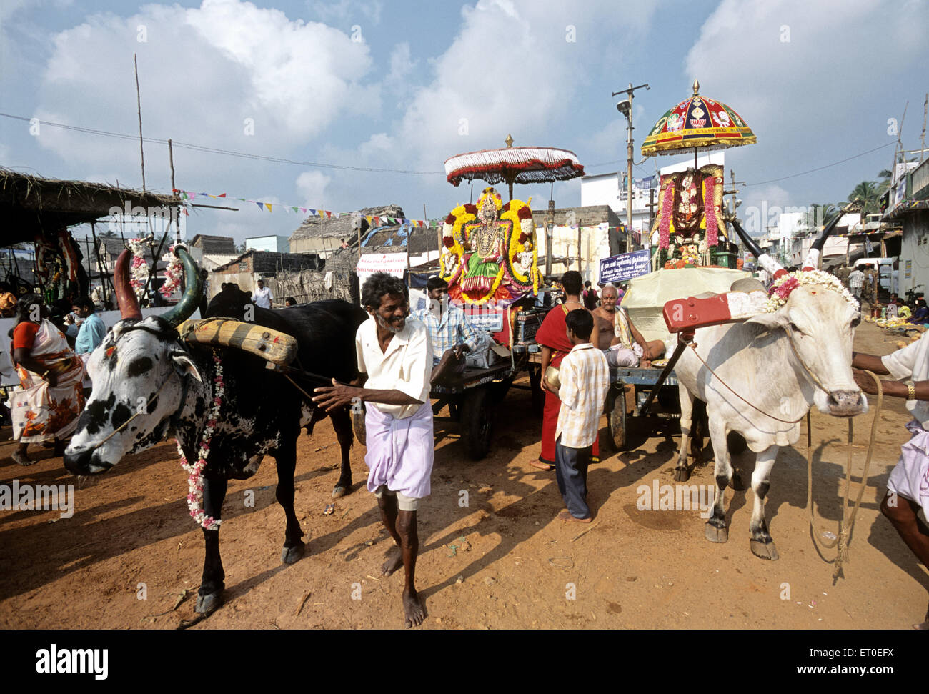 Masi au festival magma dans vaithi ; Tamil Nadu Pondichéry Inde NOMR ; Banque D'Images