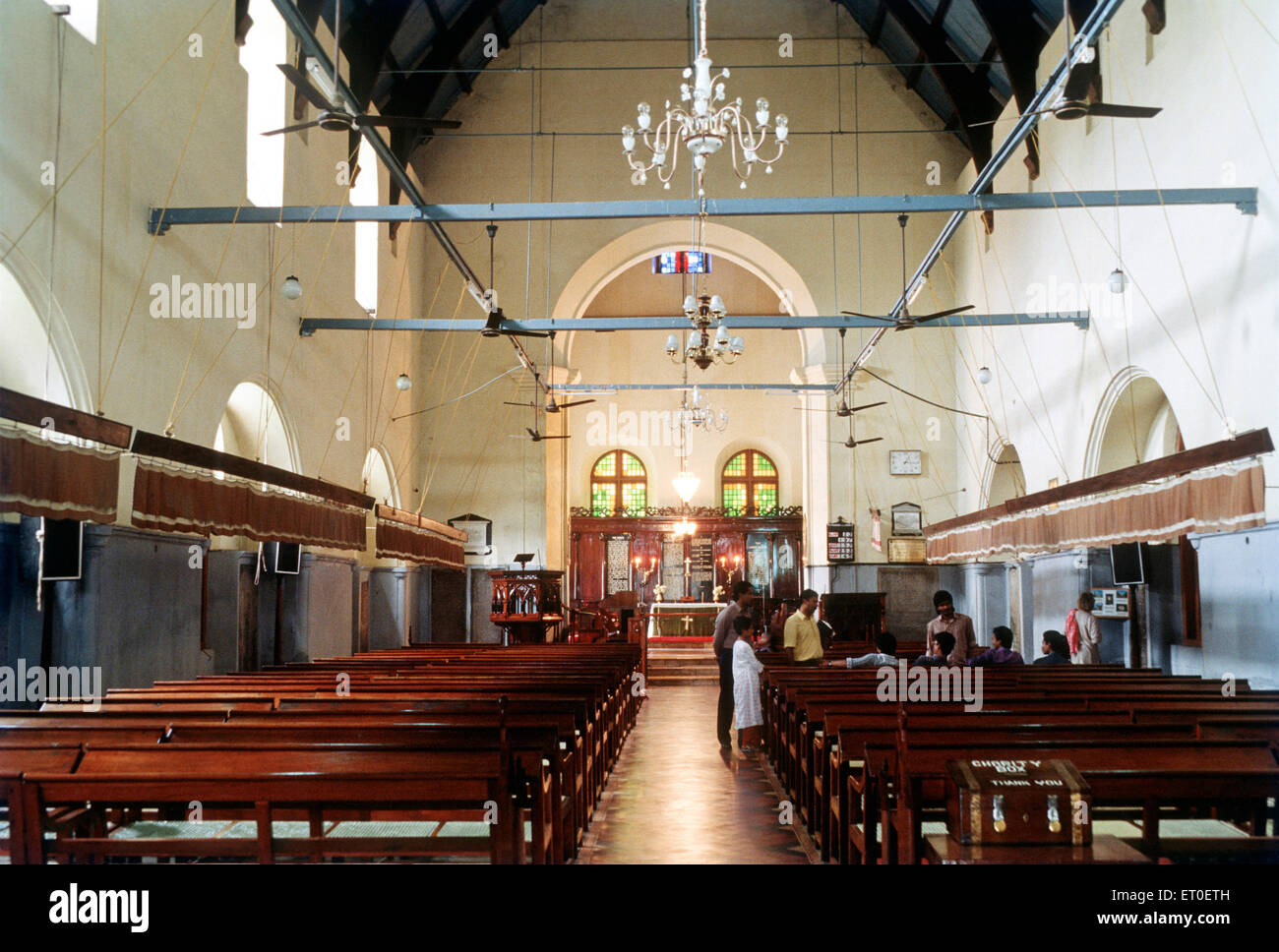 Intérieur de l'église Saint-François, église Saint-François CSI, fort Kochi, Cochin, Kochi, Kerala, Inde, Asie Banque D'Images