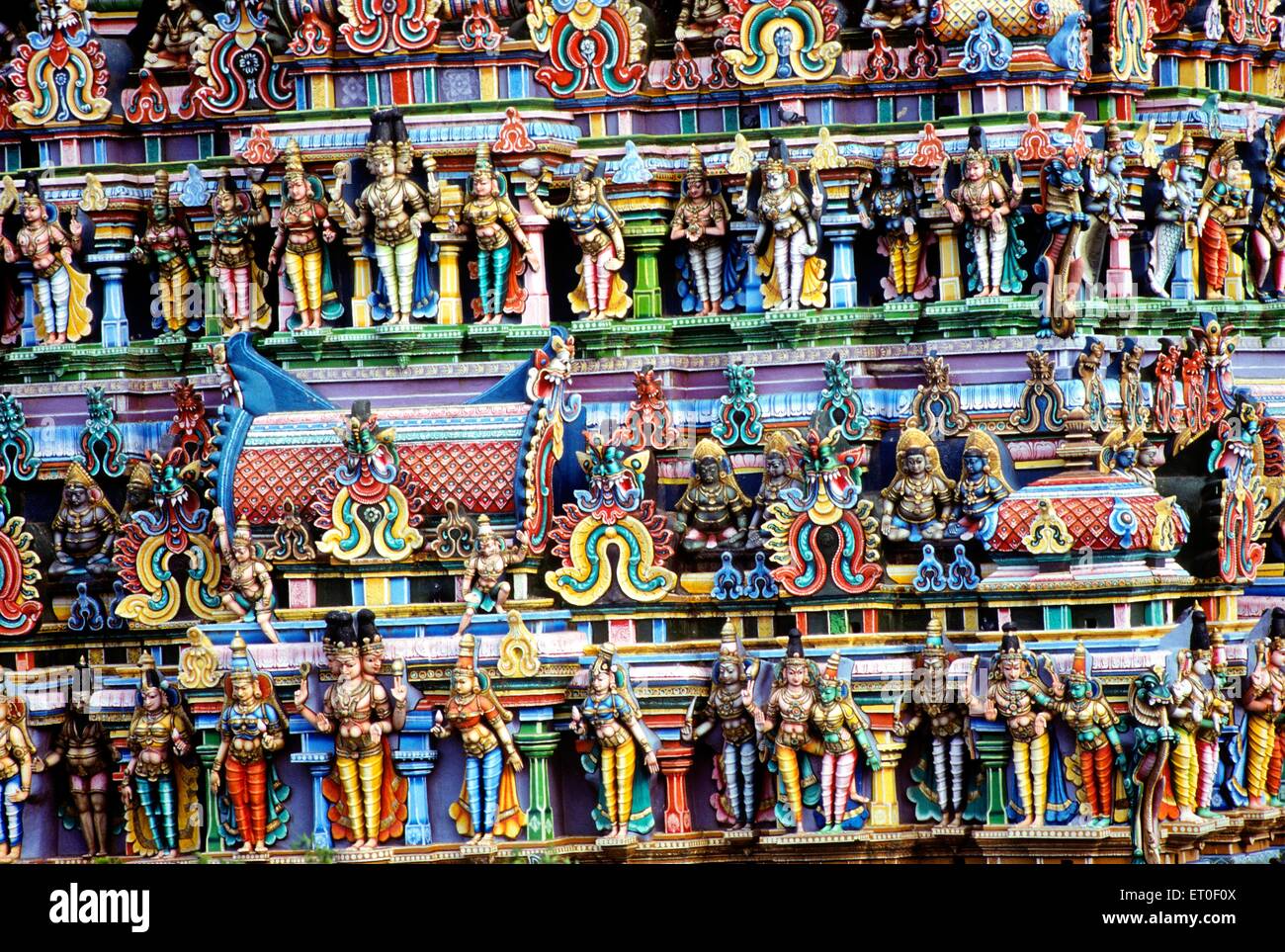 Temple Karpaka Vinayaka, Pillayarpatti, Pillaiyarpatti, Chettinad, Chettinadu, Pudukottai, district de Sivaganga, Tamil Nadu, Inde, Asie Banque D'Images