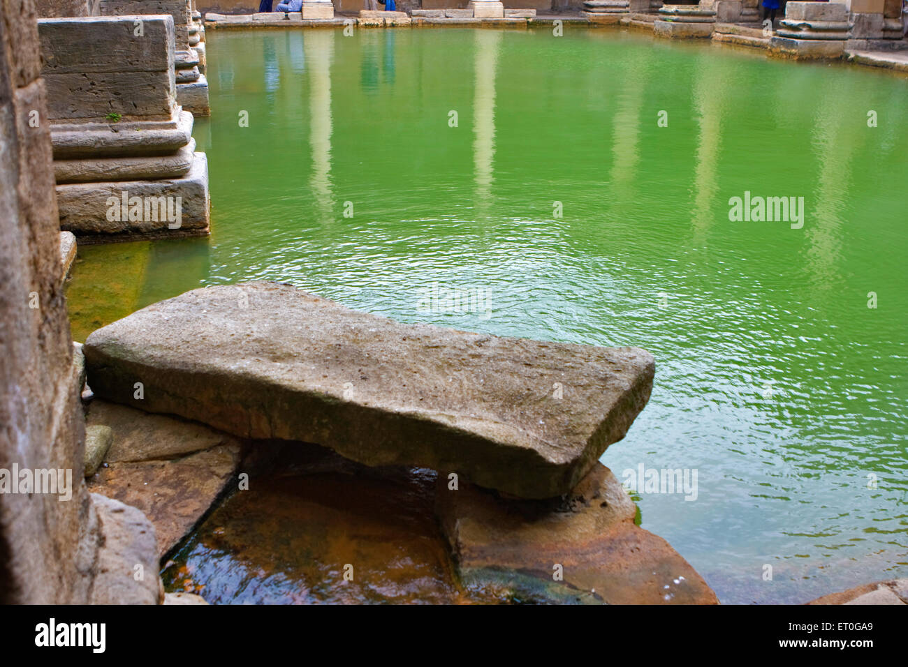 Spa étang d'eau , Bath , Somerset , Angleterre , Royaume-Uni Banque D'Images