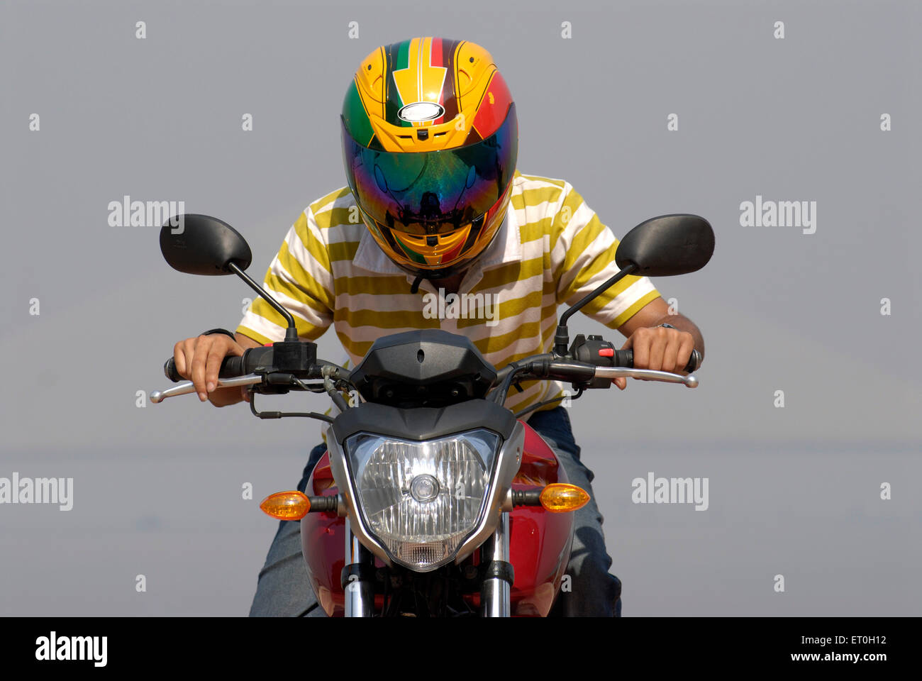 Helmet headgear helmet motorcycle Banque de photographies et d