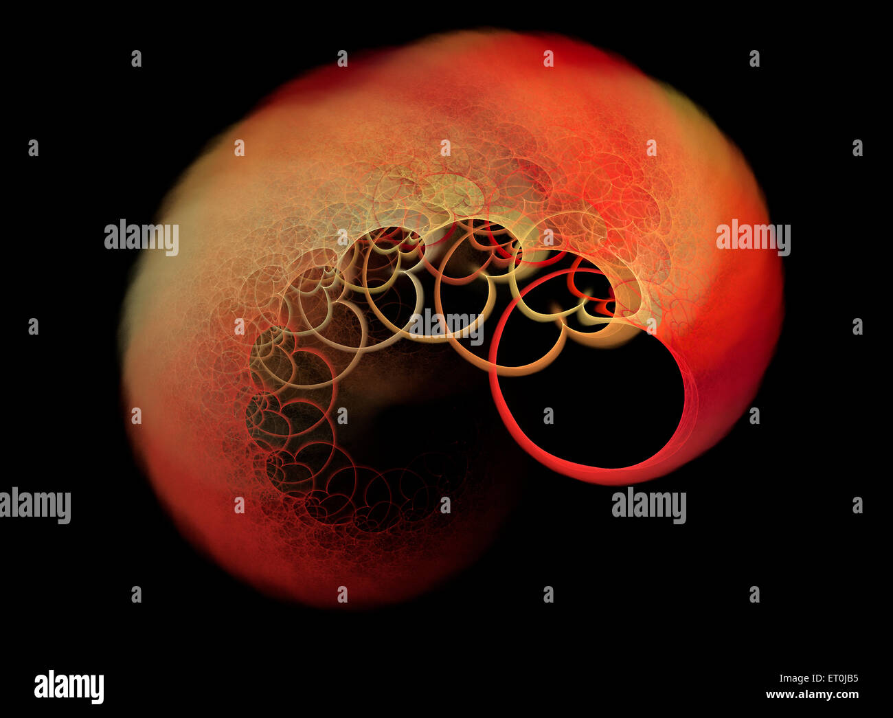 La cartographie de l'esprit. Banque D'Images