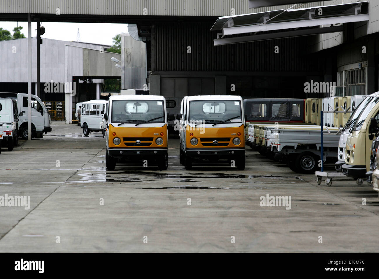 Tata Motors gamme mini matador Tata ace atelier véhicules commerciaux chez Tata Motors ; Pimpri Pune Banque D'Images