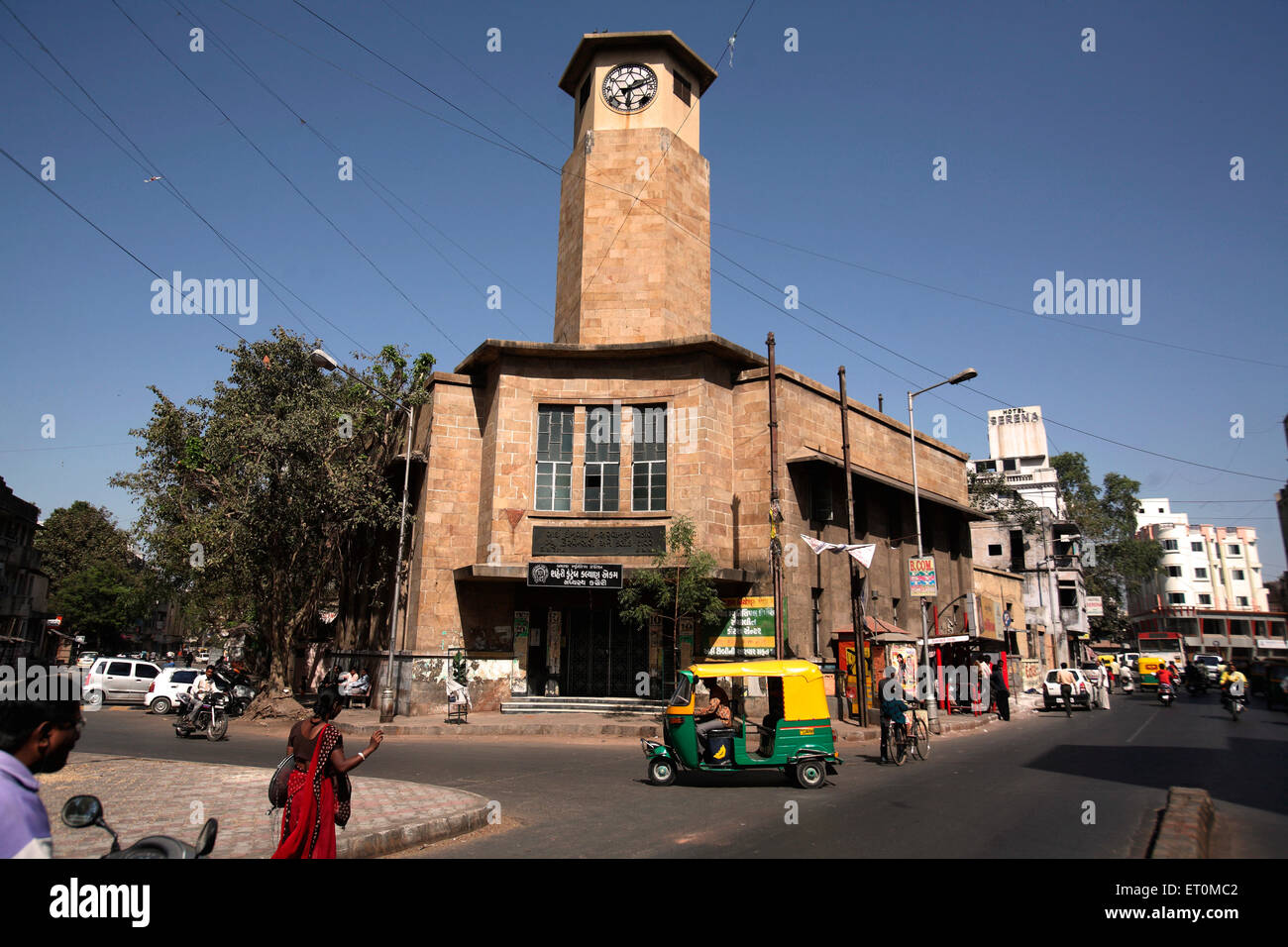 Tour d'horloge de Dinbai, Ahmedabad, Gujarat, Inde Banque D'Images