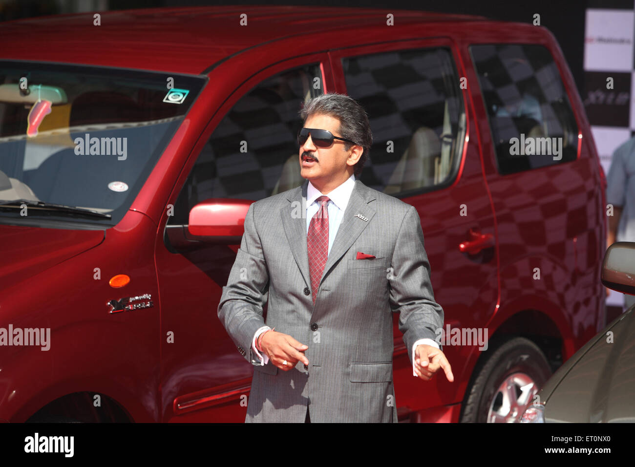 Anand Mahindra, Anand Gopal Mahindra, homme d'affaires milliardaire indien et président du groupe Mahindra, lancement de XYLO car, Inde Banque D'Images