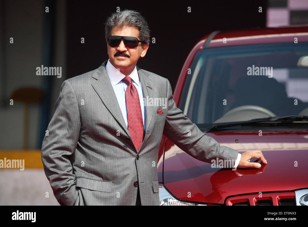 Anand Mahindra, Anand Gopal Mahindra, homme d'affaires milliardaire indien et président du groupe Mahindra, lancement de XYLO car, Inde Banque D'Images