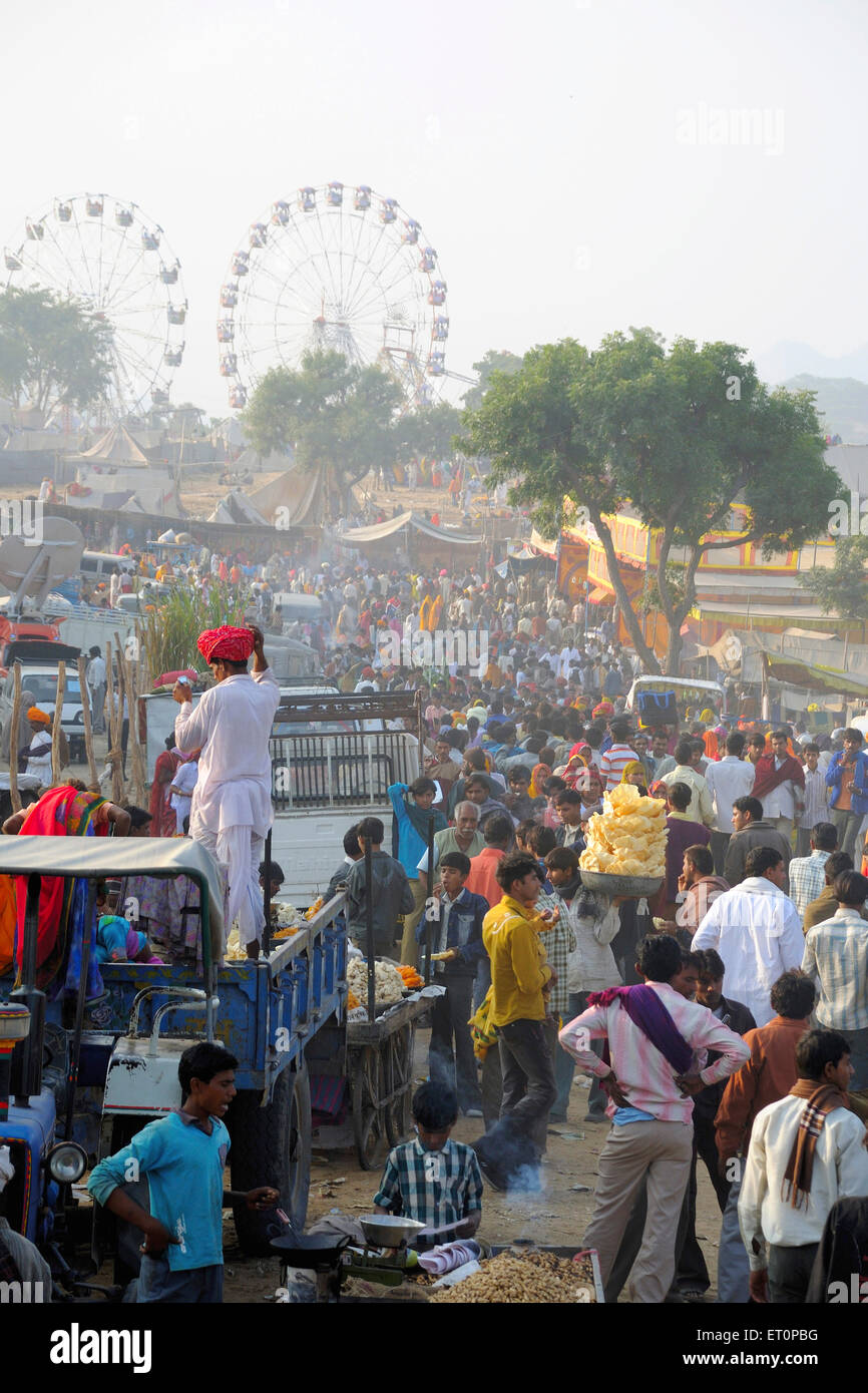 Foire de Pushkar, Foire de Camel, Kartik Mela, Pushkar Mela, Pushkar, Ajmer, Rajasthan, Inde, foires indiennes Banque D'Images