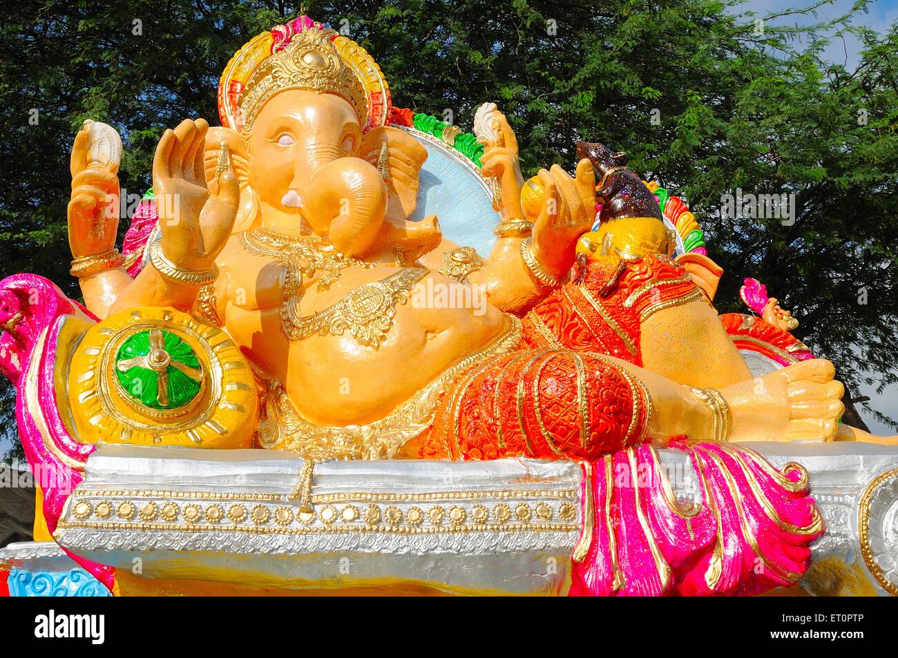 Seigneur Ganesha idol ; ; ; Inde Rajasthan Marwar Banque D'Images