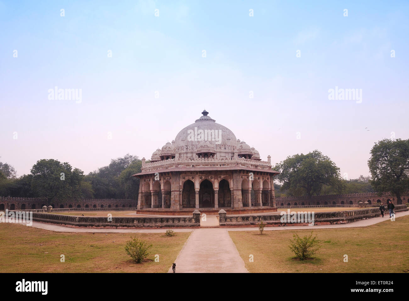 Tombe d'Isha Khan, tombe d'Humayun, tombe d'Humayun, site classé au patrimoine mondial de l'UNESCO, Delhi, Inde Banque D'Images