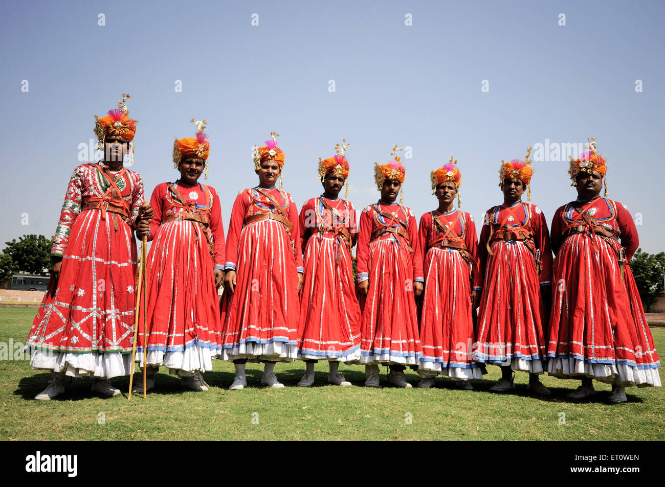 Gher Folk Dancers à marwar Jodhpur Rajasthan ; festivals ; Inde ; M.# 786 Banque D'Images