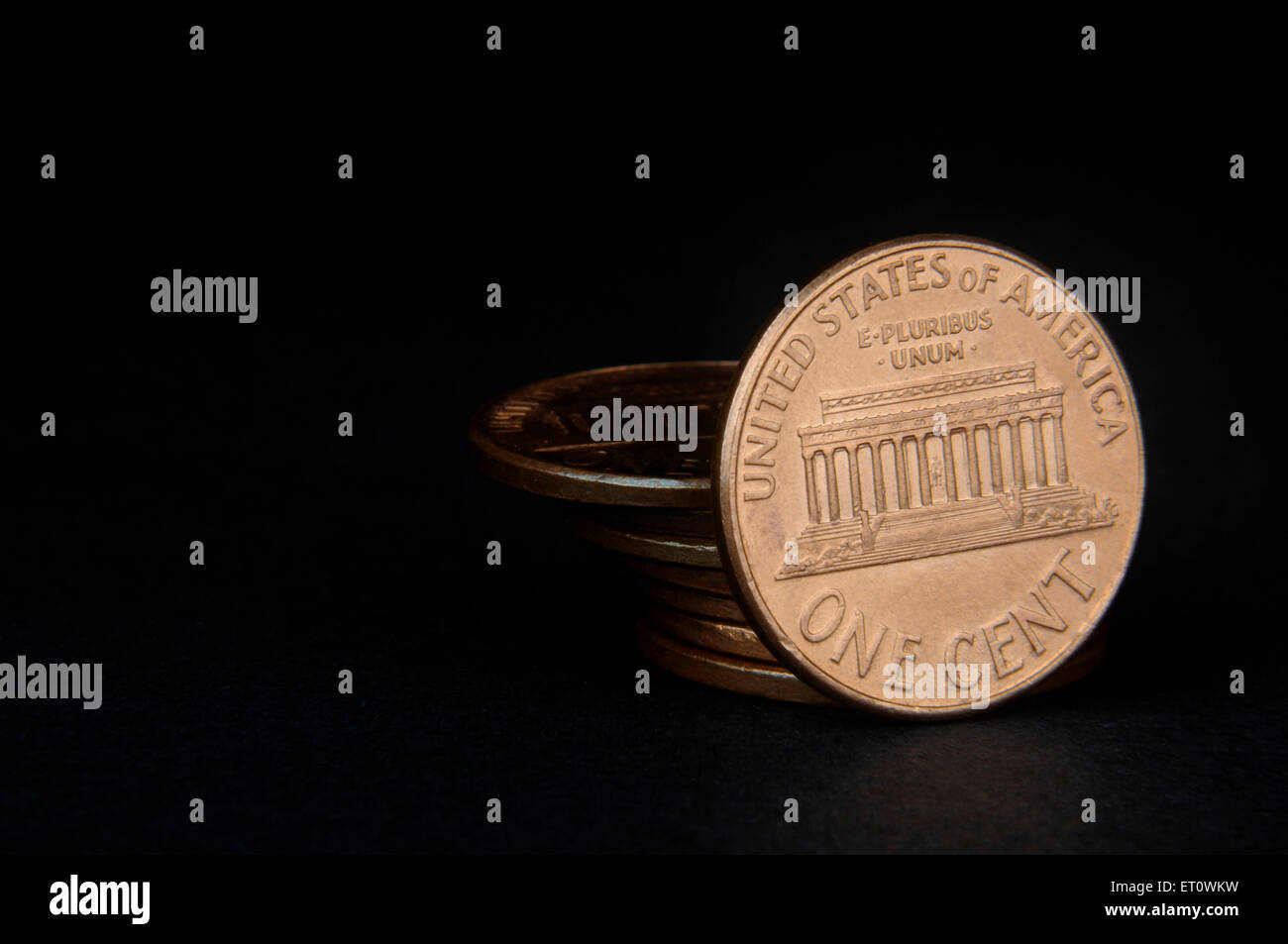 Concept d'une pièce d'un cent américain 100 Banque D'Images