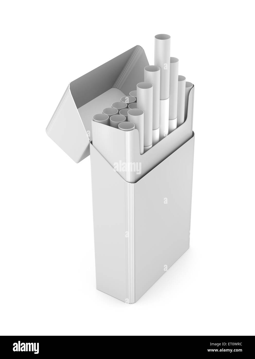 Cigarettes pack 3D illustration isolé sur fond blanc Banque D'Images