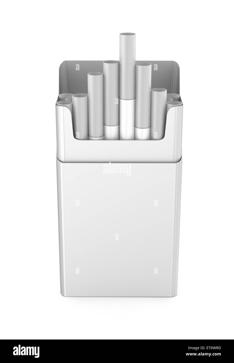 Cigarettes pack 3D illustration isolé sur fond blanc Banque D'Images