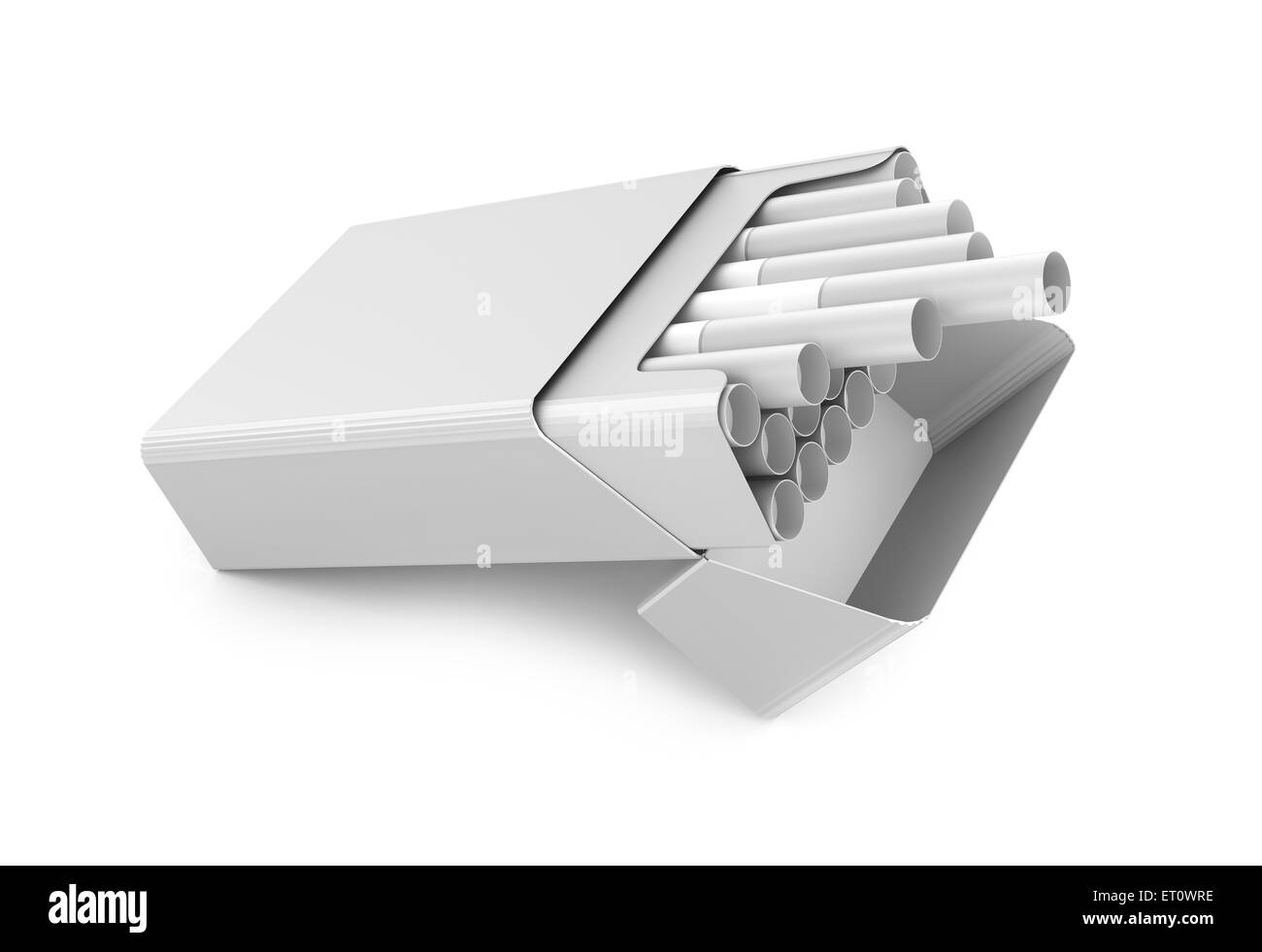 Cigarettes pack 3D illustration isolé sur fond blanc Banque D'Images