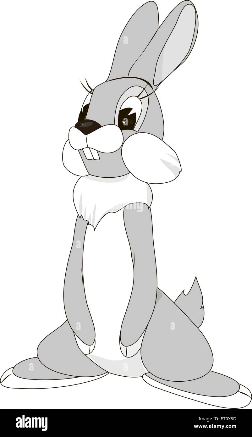 Lapin blanc Illustration de Vecteur