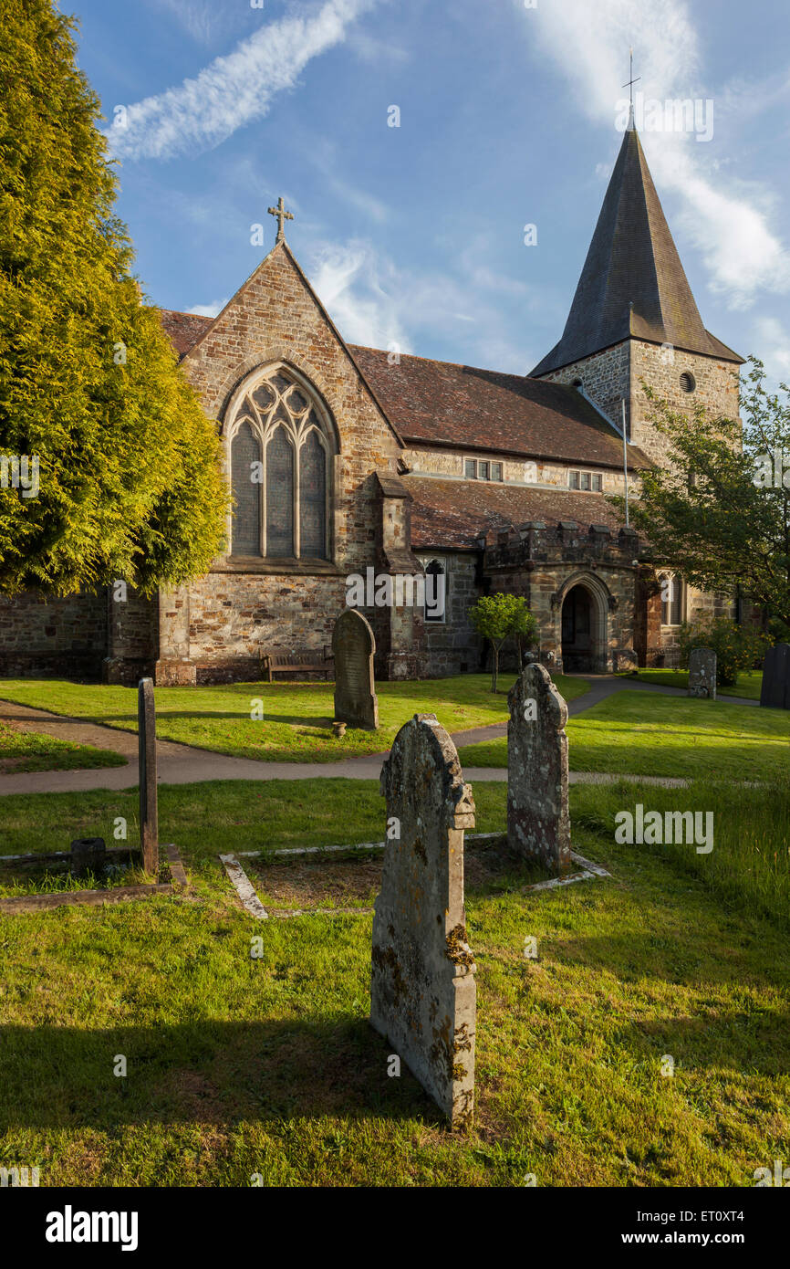St Margaret's Church in Fermanagh, East Sussex, Angleterre. Banque D'Images