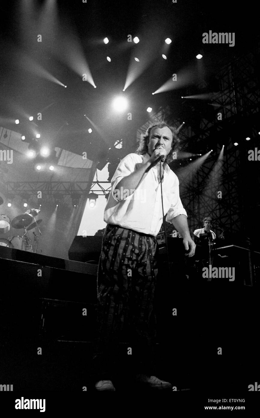 Phil Collins 1987 Simon crédit Dewhurst Banque D'Images