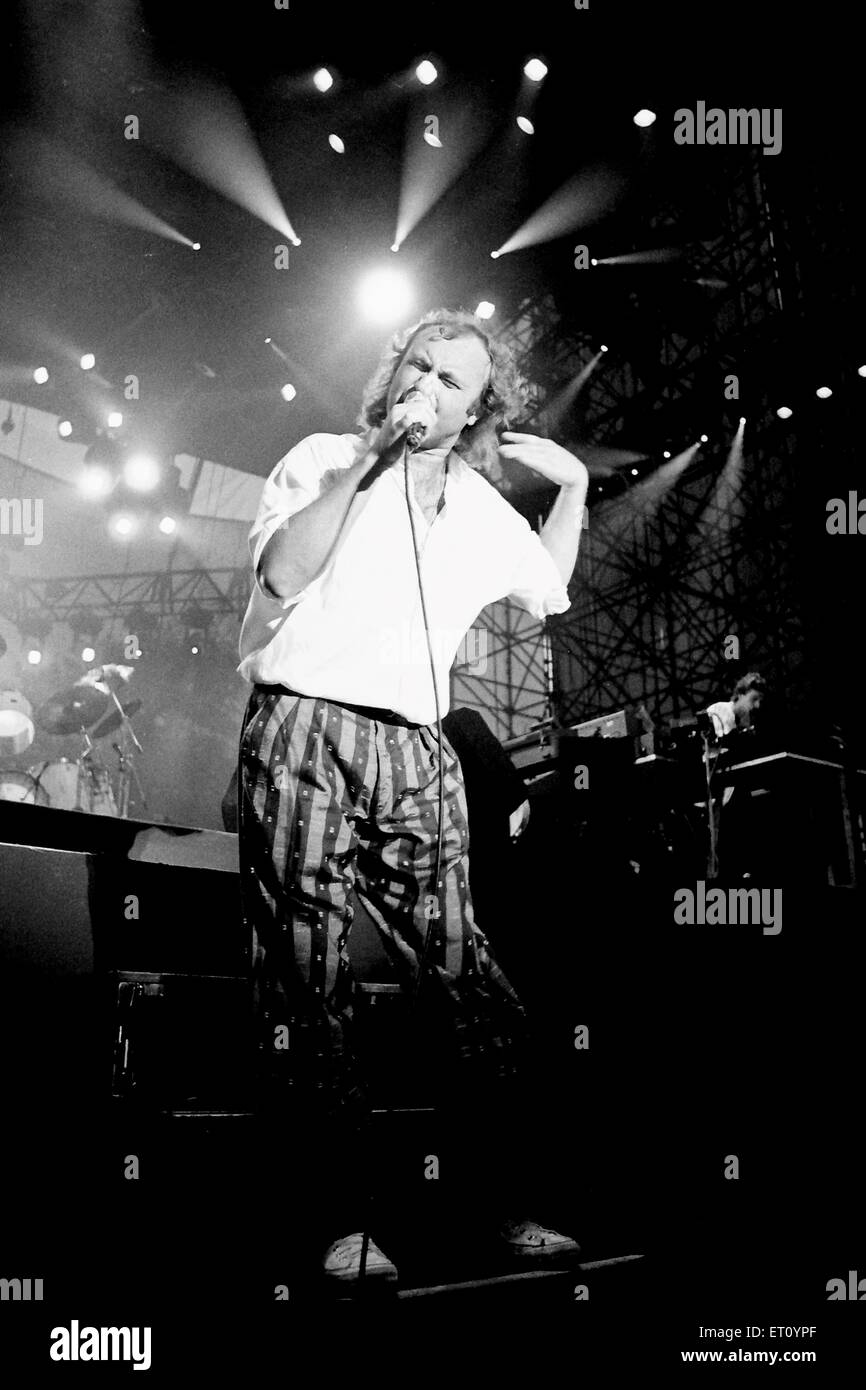 Phil Collins Genesis 1987 Simon crédit Dewhurst Banque D'Images