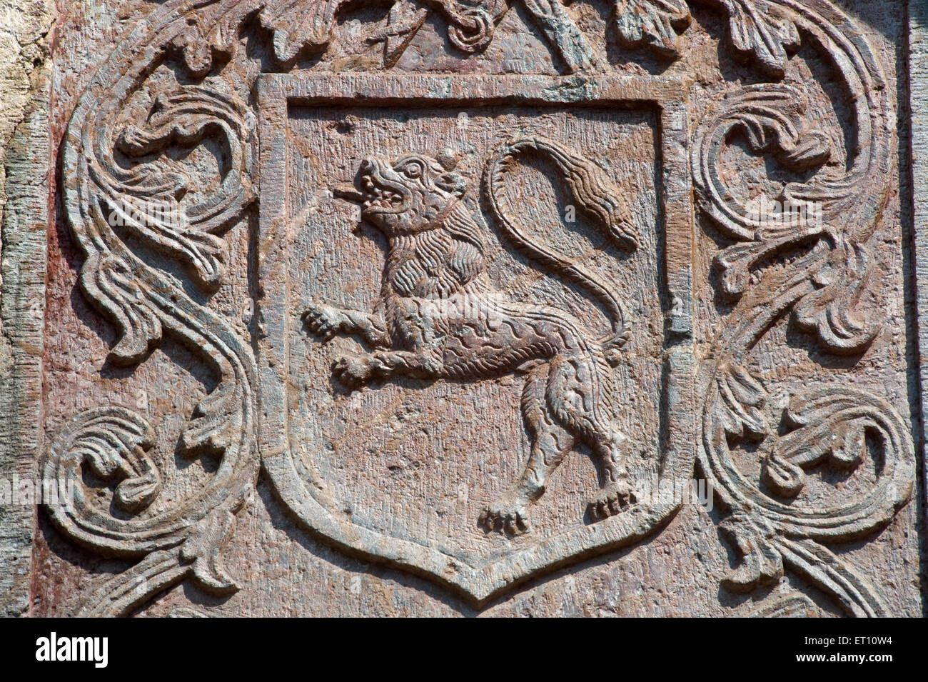 Lion richement décorée Autel de Notre Dame de Grace Old Goa Inde Asie 2011 Banque D'Images