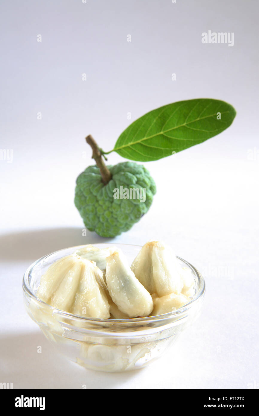 Sitaphal ; fruits sharifa ou anone ; Inde ; Banque D'Images