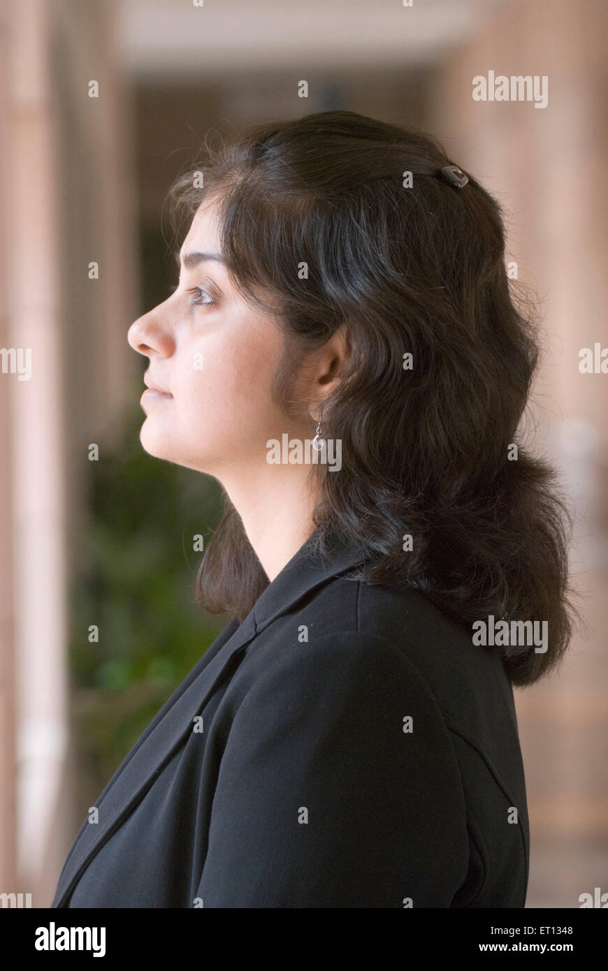 Étudiant Chandrani Chakraborty à l'école indienne de commerce de Hyderabad ; Andhra Pradesh ; Telangana ; Inde Banque D'Images