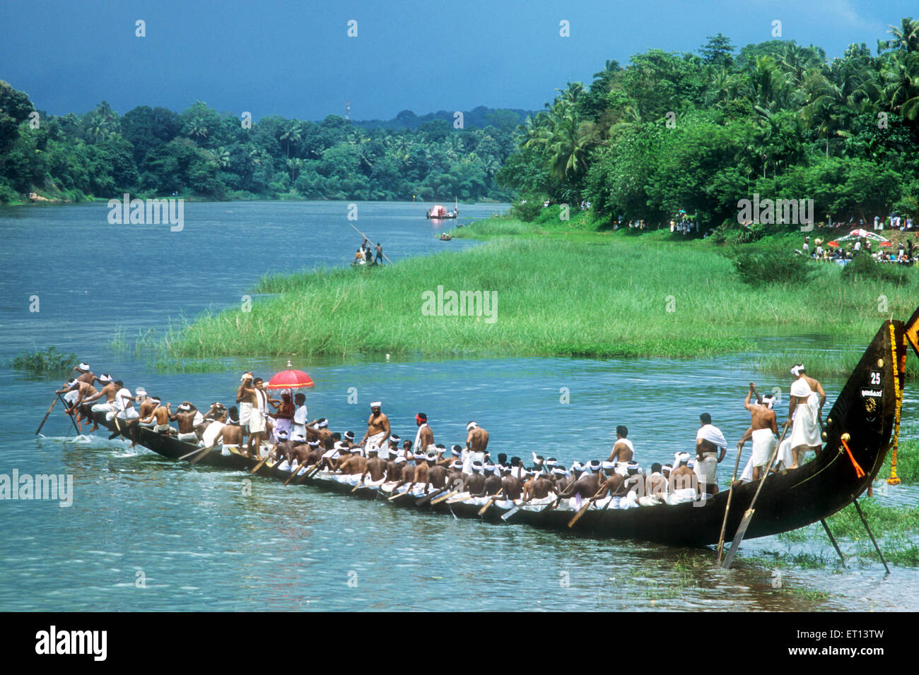 Boat Race ; Aranmula ; Inde ; Kerala Banque D'Images