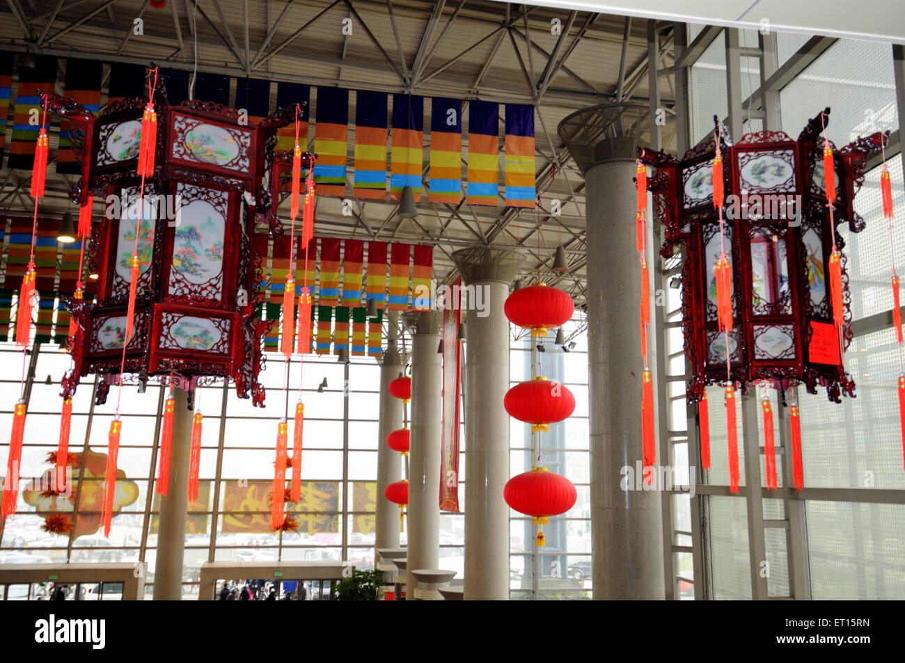 Lanternes chinoises, Yiwu International Trade City, marché Yiwu, magasin, Yiwu, Jinhua, Zhejiang, Chine, chinois Banque D'Images