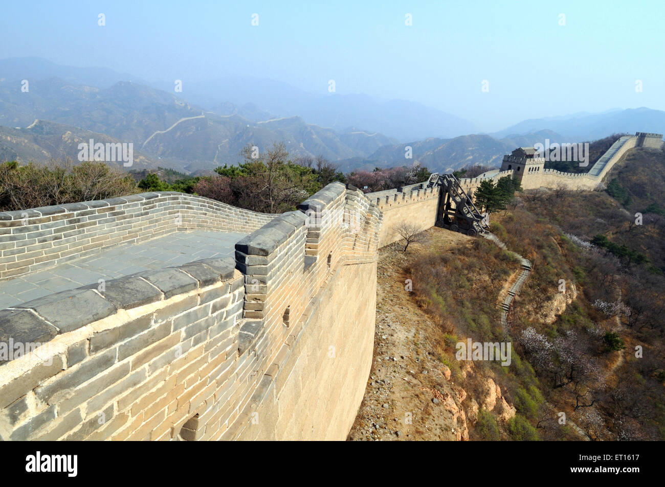 Grande muraille de Chine Beijing ; Chine ; Banque D'Images
