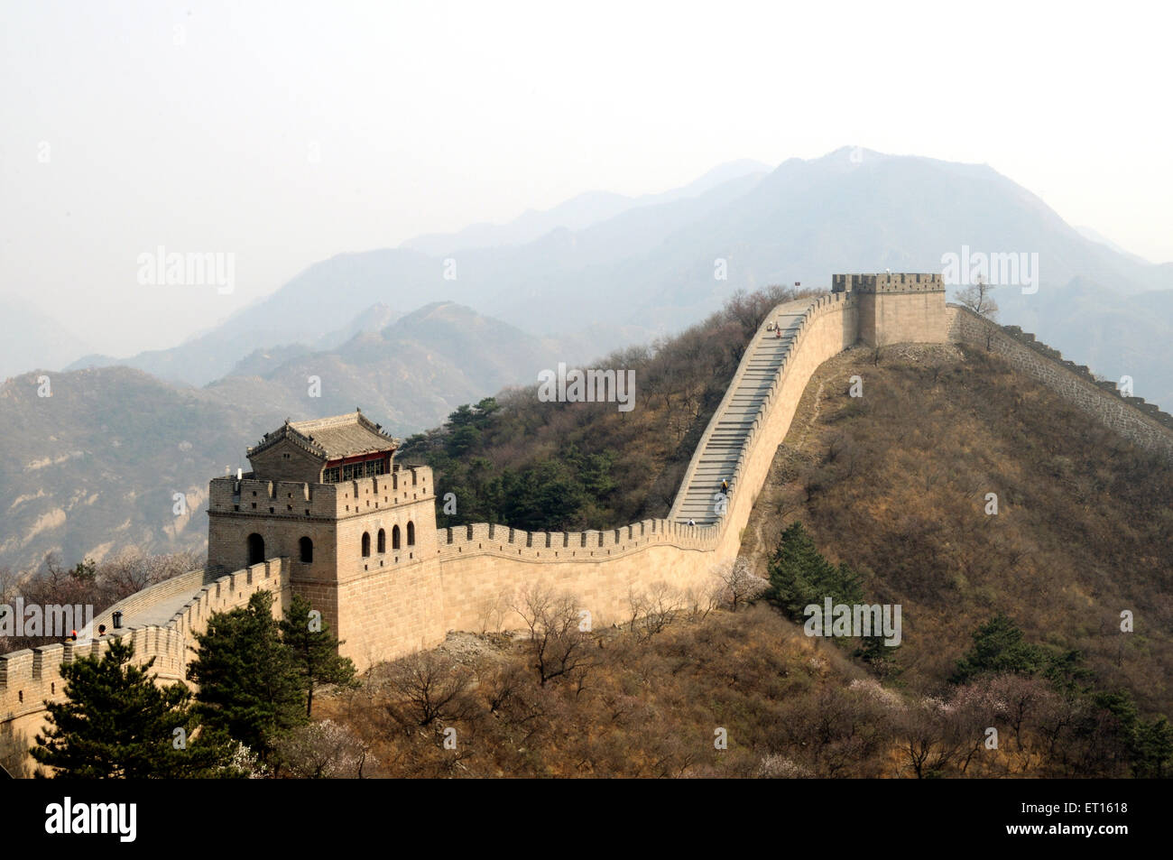 Grande Muraille de Chine, Pékin, district de Huairou, Chine, chinois Banque D'Images
