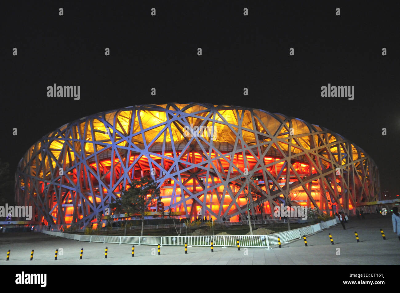 Stade national, stade olympique, stade Birds Nest, Chaoyang, Beijing, Chine, chinois Banque D'Images