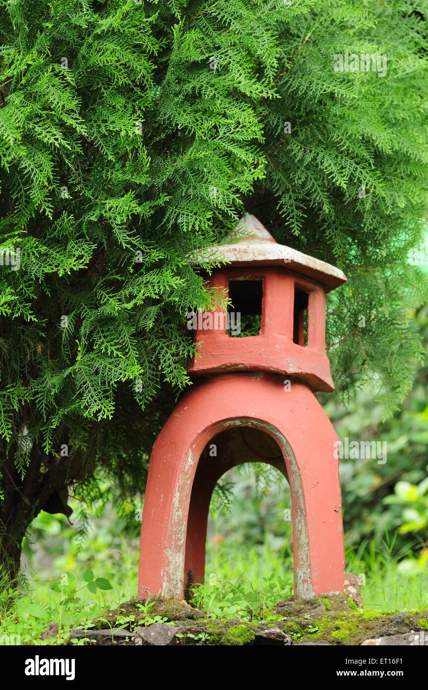 Maison d'oiseaux en terre cuite, Inde Banque D'Images