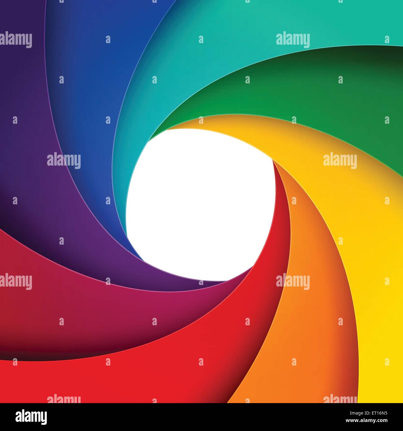 Swirly rainbow paper couches de fond. 10 illustration vecteur EPS RVB Illustration de Vecteur