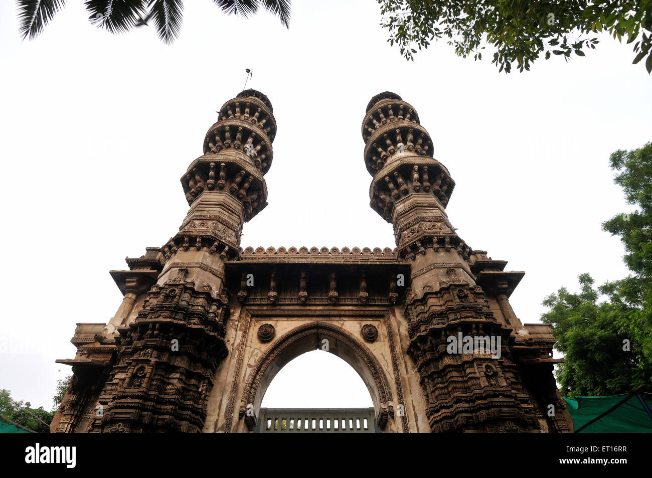 Jhulta Minar est situé à Ahmedabad, Gujarat Inde Asie Banque D'Images
