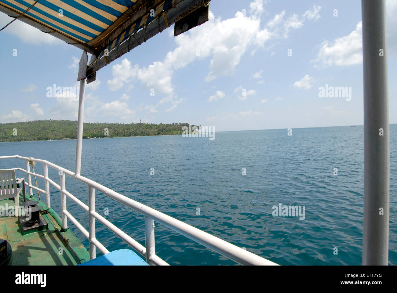 Vue du bateau Jolly Buoy ou Redskin ; Îles Îles Andaman du Sud ; baie du Bengale ; Inde Octobre 2008 Banque D'Images