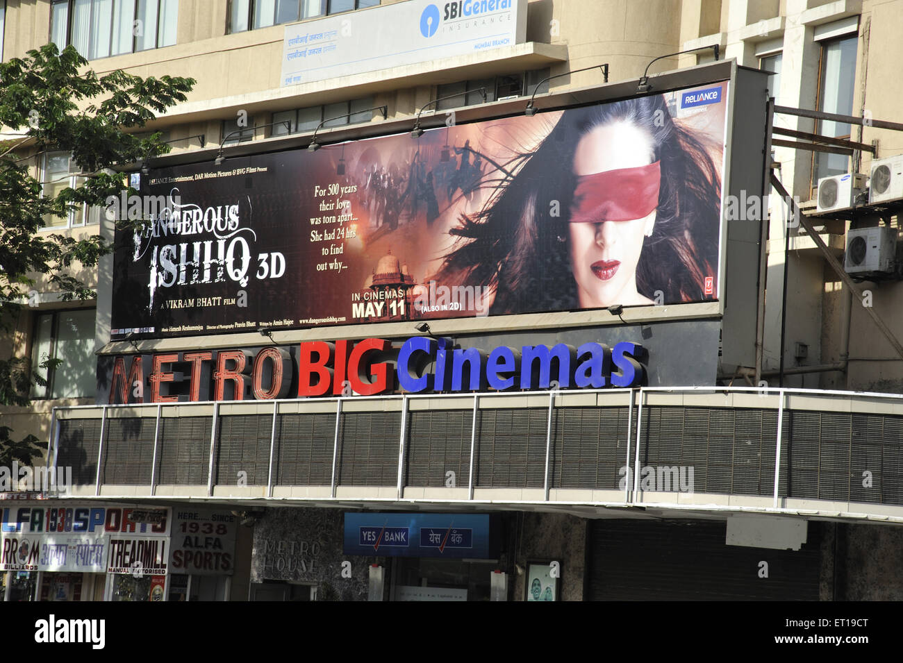 Metro Cinema en Inde Maharashtra Mumbai Lignes maritimes Banque D'Images