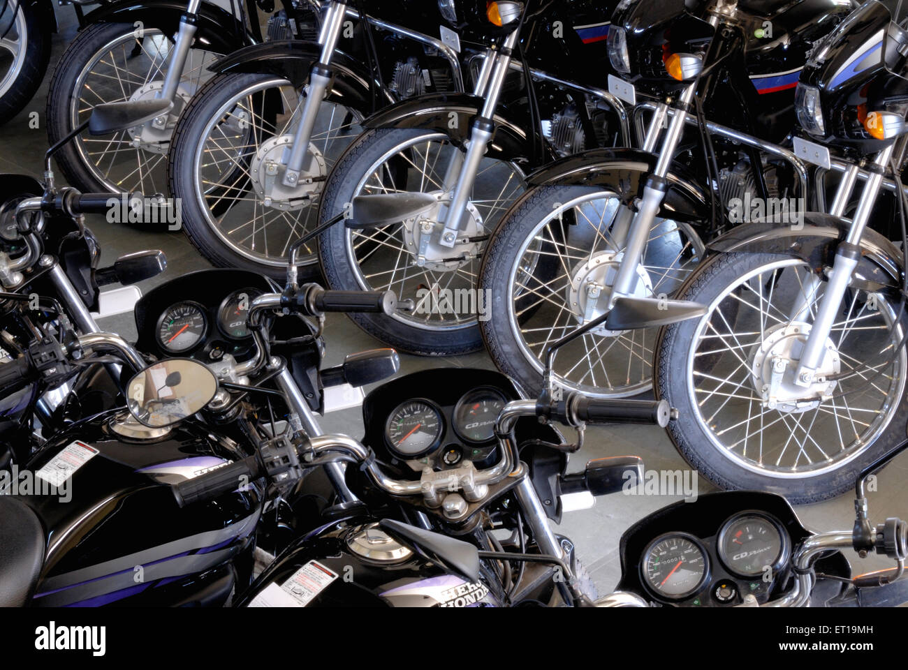 Vedette Honda Bike showroom Inde Banque D'Images