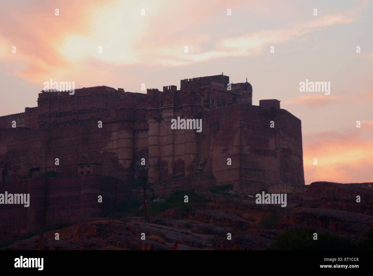 Fort Mehrangarh Jodhpur Rajasthan Inde Asie Banque D'Images